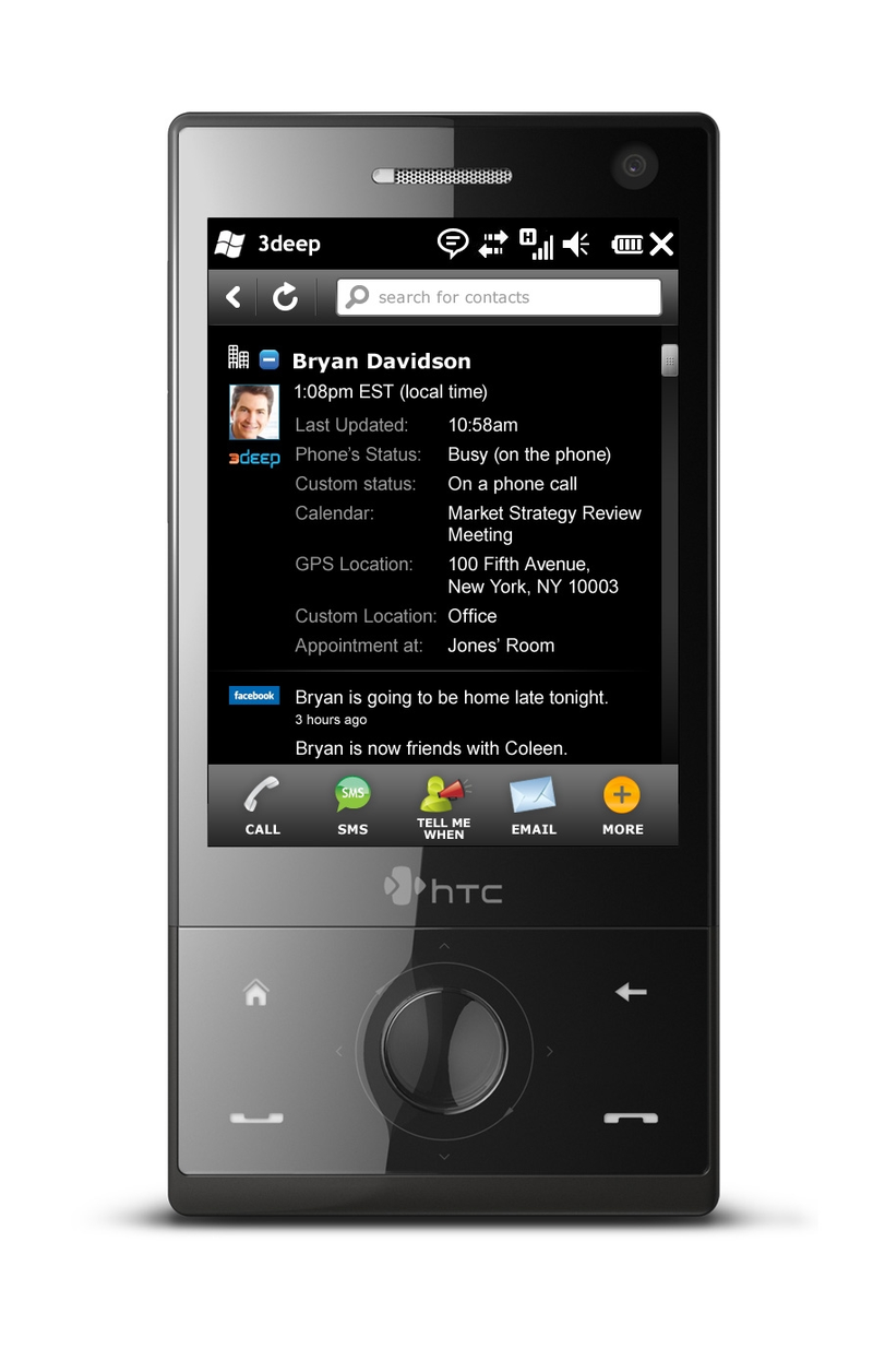 Illustration for article titled New WinMo and iPhone Apps Give You Palm Pre-Like Social Media Synergy